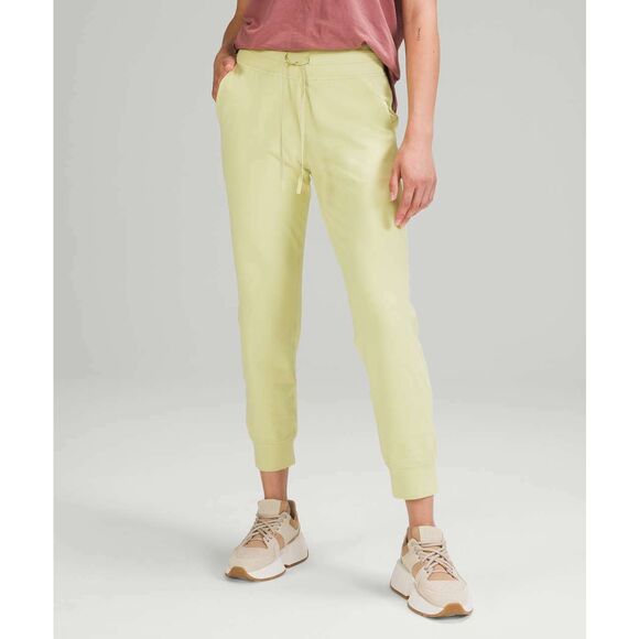 NWT Women Lululemon Ready to Rulu High-Rise Jogger 7/8 Dew Green Yellow Size 6